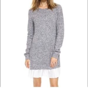 Gray Long Sleeve Knit Dress by Clu